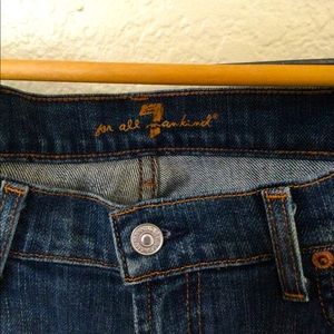 7 for all mankind women’s bootcut blue jeans sz29